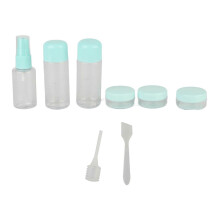 8pcs Toiletry Bottles Set Empty Transparent Portable Leak Proof Refillable Cosmetic Bottle Set for Lotion Cream Liquid