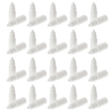 50pcs White Essential Oil Dispenser Bottles for Travel 10ml PP Leakproof Portable