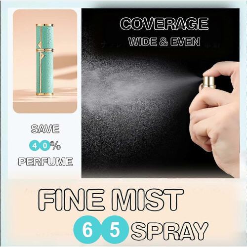 Portable Refillable Empty Perfume Bottle, Travel Size Mini Cologne Atomizer Spray, 5ml, White 1
