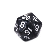 1 pc. Durable Pearls D20 Acrylic Dice 20 Single Sided Dice For Board G