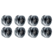 8 Szt. KółKa do Rolek z łOżYskami do Jazdy DwurzęDowej i Deskorolki 32mm x 58mm 82A, Czarne