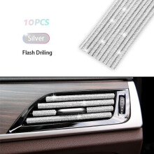 10pcs Diamond Car Air Conditioner Strip Trim