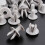 50pcs Car Fastener Panel Trim Linings Gray 1