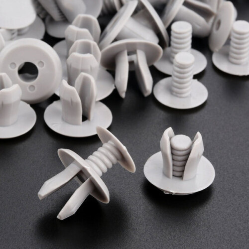 50pcs Car Fastener Panel Trim Linings Gray