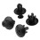 50pcs/set 8mm door hole rivets plastic fastener 1