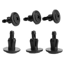 50pcs/lot clasp for black plastic clasp with rivets Toy