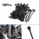 50x Black Zippers Wrap Push Rivets Clip with Sna 1