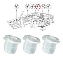 20pcs Interior trim fixing clips Holder Instrument Gromm