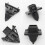 4Pcs Injection Molded Clip Holder Set Towing Eye Hook 1