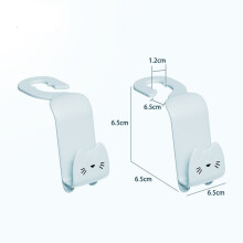 2pcs Cartoon Car Hook Creative Car Seat Hangers
