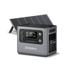 AFERIY 2800W 2048Wh Power Station with 400W Solar Panel, 220V-240V LiFePO4 Battery Backup,Expandable Capacity Solar Generator