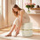 Homcom HOMCOM Round Pouffe Storage Footstool with Hidden Space, Beige 8