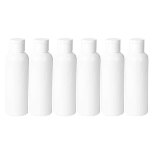 Plastic Bottle Cosmetics Storage Bottle for Travel Use 18Pcs White Set