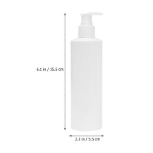 Travel Bottle Pump Dispenser Plastic Bottles for Camping Safe Storage White Round for Reusable 5Pcs