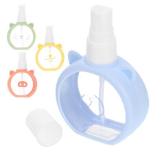 Travel Small Spray Bottles Plastic for Travel Assorted Color Silicone Pp Material Leak Proof 4Pcs