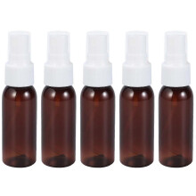 Portable Spray Bottle Plastic for Storage Use 40Pcs Brown Mini Refillable Bottle