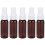 Portable Spray Bottle Plastic for Storage Use 40Pcs Brown Mini Refillable Bottle 1