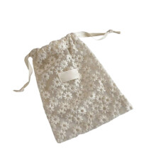 Elegant Sheer Net Drawstring Pouches For Jewelry Storage Travel Essential Set Organization Lace Trim Accessories Bag