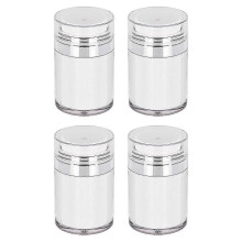 Leak Proof 4PCS Refillable Vacuum Pump Cream Jars for Travel Essentials