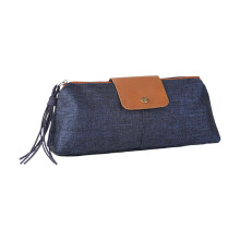Portable Foldable Makeup Pen Case Waterproof Interior Multi Purpose Storage Bag With Cloth Materi