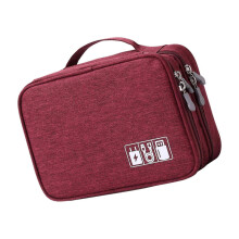Waterproof Cable Organiser Bag With Multiple Compartments Storage Container For Charger Power Banks Makeup Items