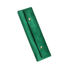 Travel Friendly Foldable Jewelry Pouch Velvets Necklace Pendant Organizer Convenient Storage Bag for Accessories