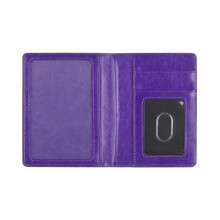 Functional PU Leather Passport Case Embossed Pattern Fashionable Travel Card Organizer for Secure Document Storage