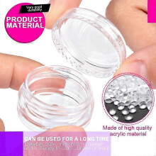 60Pcs Small Cosmetic Containers 3Gram Clean Jars for Lotion Travel Sample