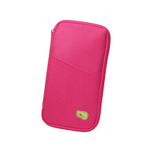 Contemporary Travel Wallet With Tear Resistant Fabric And Compact Storage Case For Passports Boarding Pa