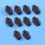 10pcs/set car front bumper bonnet cover 1