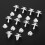 10Pc Car Bumper Cover Fender Trim Panel Clips 1