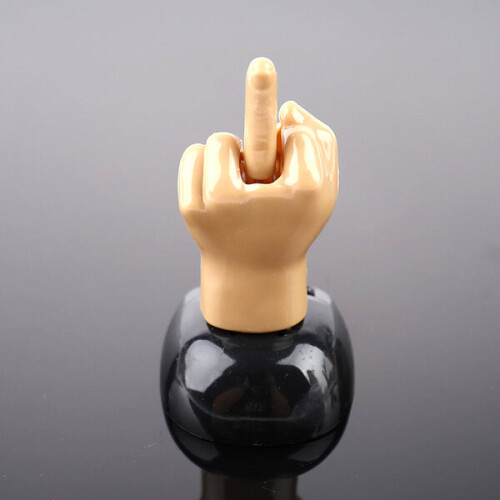 Solar Powered Middle Finger Shaking Toy Car