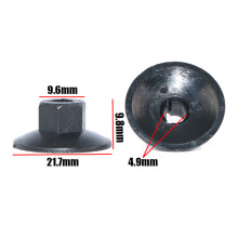 10pcs Car Mudguard Bolts Nuts Fender Clips Plasti