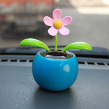 Solar-powered car Dancing with flowers Dashboard