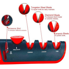 Afilador de cuchillos de cocina premium Xingfeng de 4 pasos