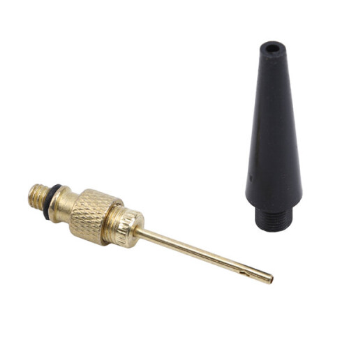 Bicycle pump converted to copper bicycle Air valve adapter