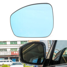 1 stuk blauwe auto-achteruitkijkspiegel met verwarmd glas