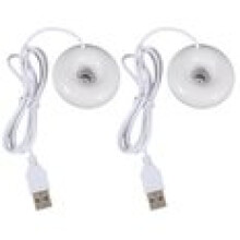 2X Mini humidificateur de bureau USB en forme de donut blanc