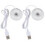 2X Mini humidificateur de bureau USB en forme de donut blanc 1