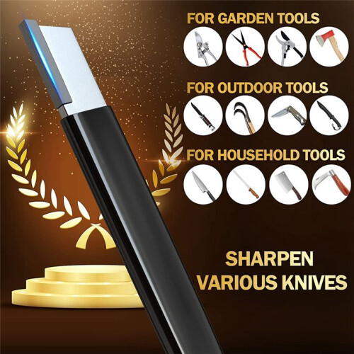 Garden Tool Sharpener Blade Sharpener Pocket Sharpen Garden Tool Shears Sharpener for Pruners Garden Shears Scissors 1