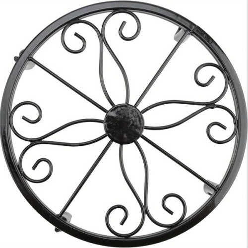 6 supporti per piante vintage in metallo nero – Resistenti e antiruggine 2