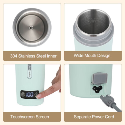 350ml portable electric water cup, temperature control 2