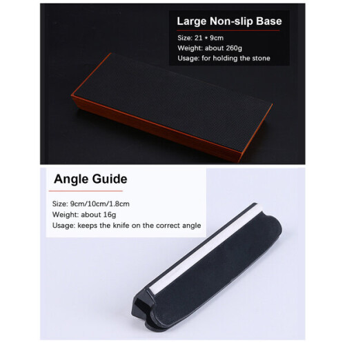 400/1000 and 3000/8000 grit double-sided knife sharpening stone set 2