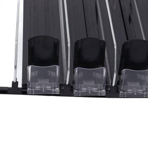 Dispensador de bebidas automático preto com 31 cm / 12,2 polegadas de largura e ajustável. 1