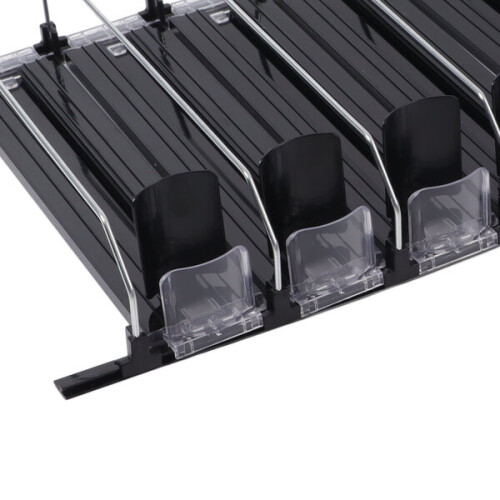 Dispensador de bebidas automático preto com 31 cm / 12,2 polegadas de largura e ajustável. 2