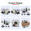 12V 4-chamber self-priming diaphragm water pump 3.3GP 2