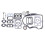 Joint de moteur pour 694012 remplace 499889 3