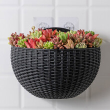 Vaso da fiori sospeso bianco in stile europeo, 26 cm, grande metà