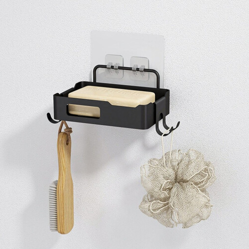 Porte-savon 2 pièces pour douche, auto-adhésif 2