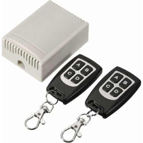 Relè RF a lungo raggio con telecomando wireless a 4 canali da 433 MHz e 12 V. 2
